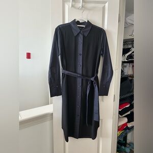 COS black and navy shirtdress, size US4